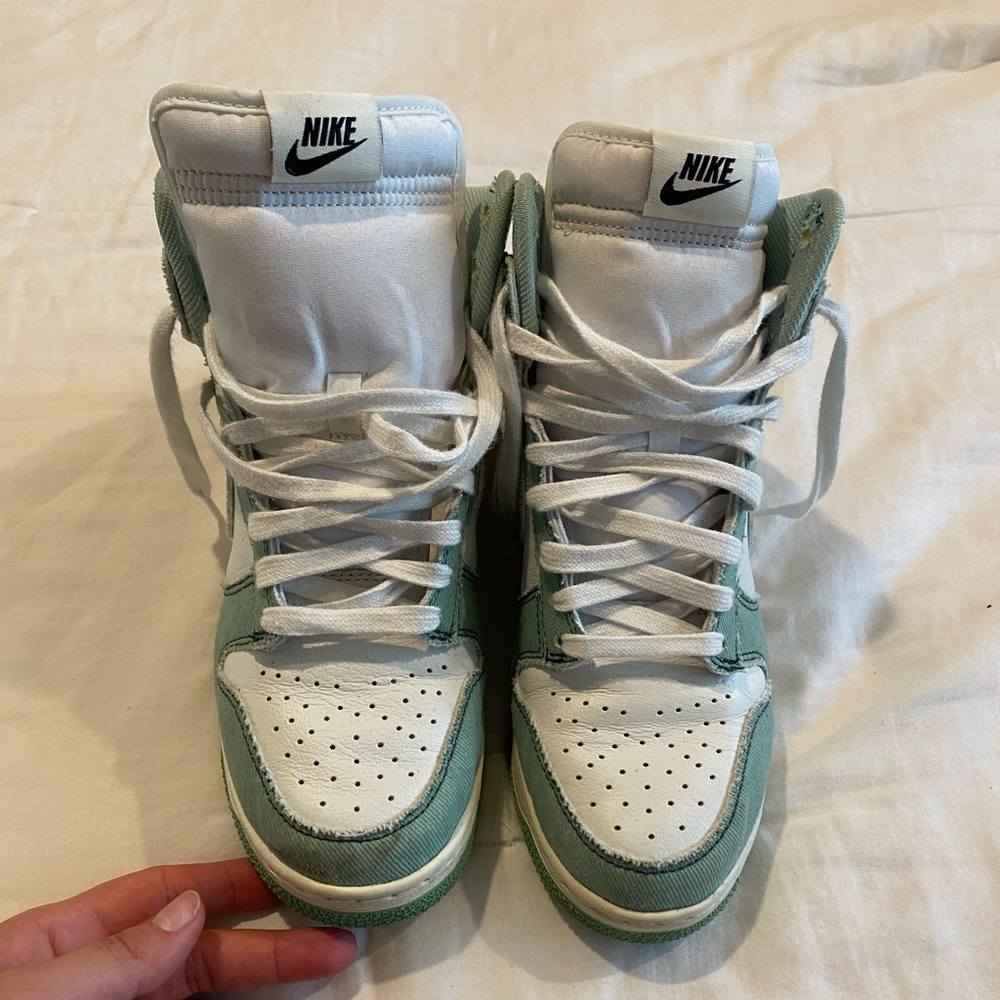 Nike Denim Green High Dunks